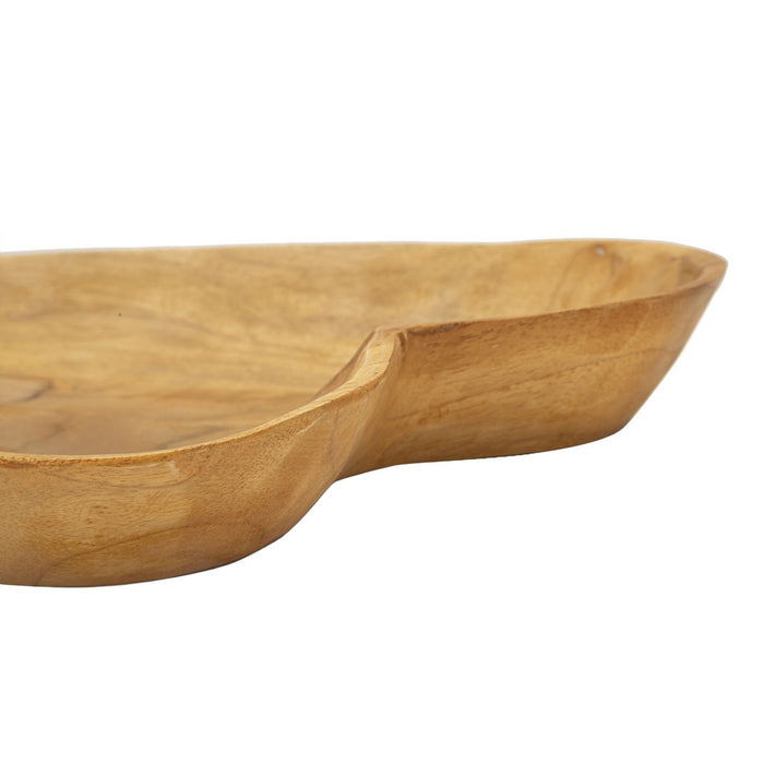 Vassoio Cuore 18, Marrone, Legno, 27x29x4 cm, Seven Design