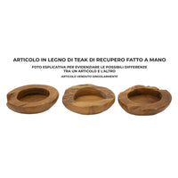 Vassoio Natura 23, Marrone, Legno, 20x20x6 cm, Seven Design