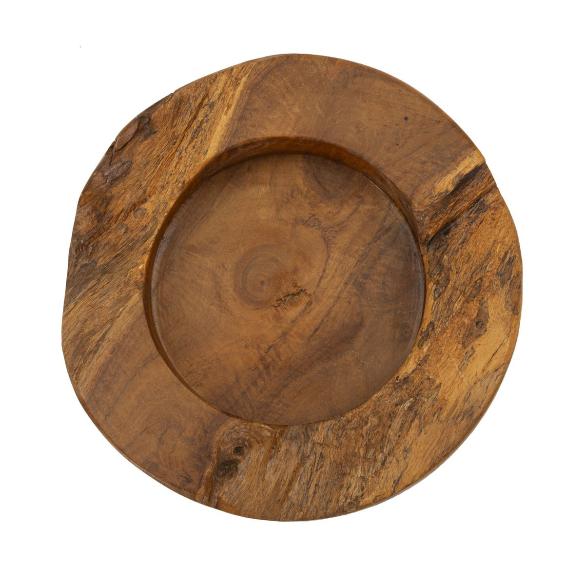 Vassoio Natura 26, Marrone, Legno, 21x21x6 cm, Seven Design