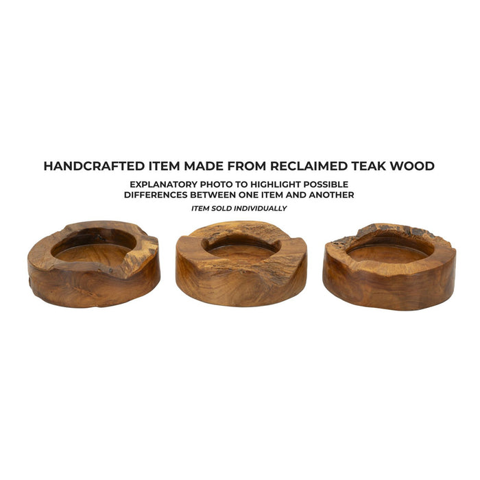 Vassoio Natura 26, Marrone, Legno, 21x21x6 cm, Seven Design