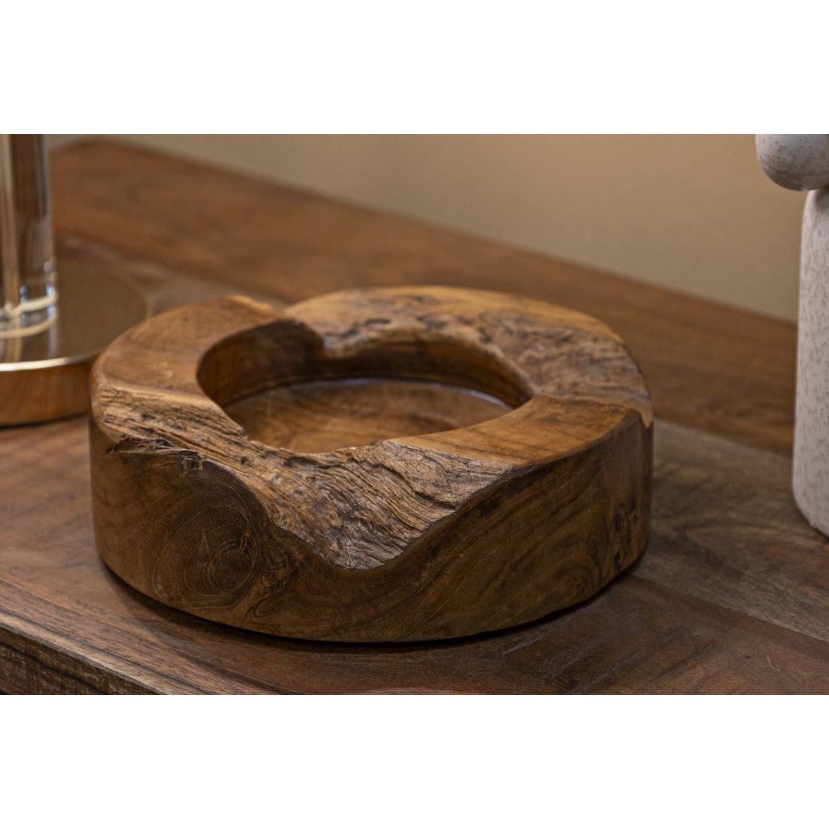 Vassoio Natura 26, Marrone, Legno, 21x21x6 cm, Seven Design