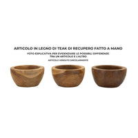 Vassoio Natura 34, Marrone, Legno, 15x15x9,5 cm, Seven Design