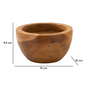 Vassoio Natura 34, Marrone, Legno, 15x15x9,5 cm, Seven Design