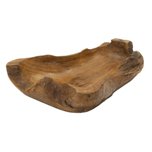 Vassoio Natura 17, Marrone, Legno, 40x29x10 cm, Seven Design