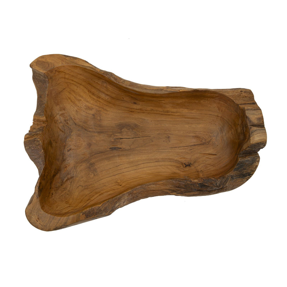 Vassoio Natura 17, Marrone, Legno, 40x29x10 cm, Seven Design