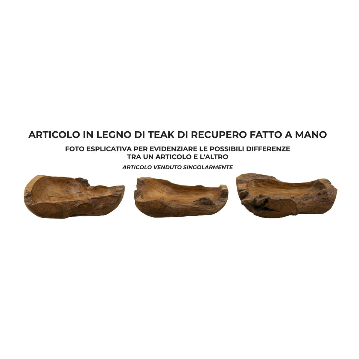 Vassoio Natura 17, Marrone, Legno, 40x29x10 cm, Seven Design