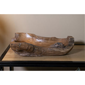 Vassoio Natura 17, Marrone, Legno, 40x29x10 cm, Seven Design
