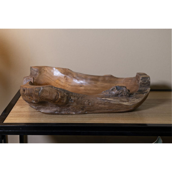 Vassoio Natura 17, Marrone, Legno, 40x29x10 cm, Seven Design