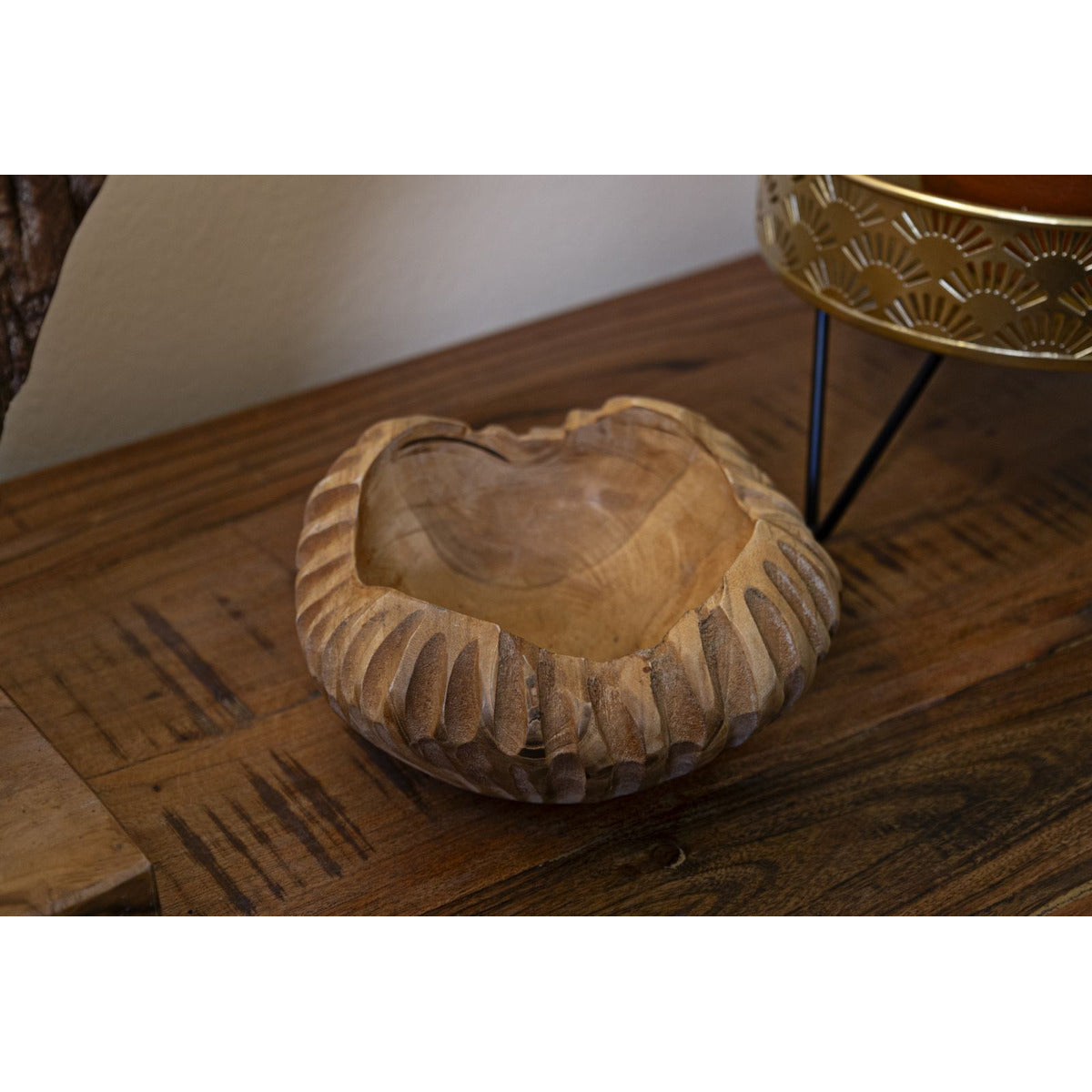 Vassoio Natura 30, Marrone, Legno, 19x19x8 cm, Seven Design