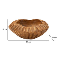 Vassoio Natura 30, Marrone, Legno, 19x19x8 cm, Seven Design