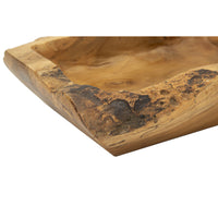Vassoio Natura 24, Marrone, Legno, 25x19x7 cm, Seven Design