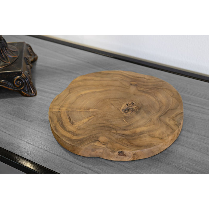 Vassoio Natura 29, Marrone, Legno, 24x24x2 cm, Seven Design