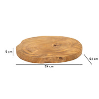 Vassoio Natura 29, Marrone, Legno, 24x24x2 cm, Seven Design