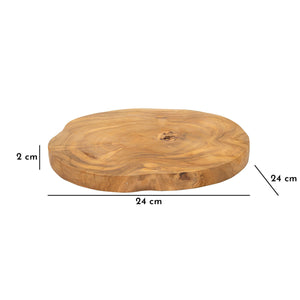 Vassoio Natura 29, Marrone, Legno, 24x24x2 cm, Seven Design