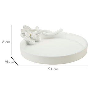 Vassoio MF693, Bianco, Poliresina, 24x21x6 cm, Seven Design