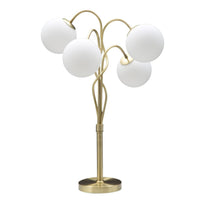 Lampada da Terra MF207, Oro, Metallo, 53x53x74 cm, Seven Design