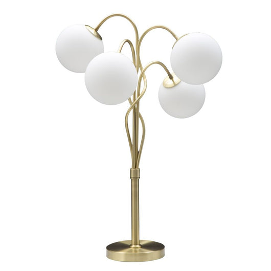 Lampada da Terra MF207, Oro, Metallo, 53x53x74 cm, Seven Design