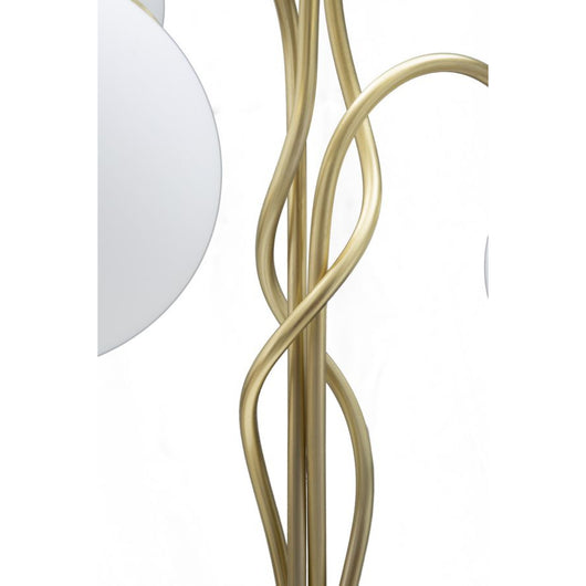 Lampada da Terra MF207, Oro, Metallo, 53x53x74 cm, Seven Design