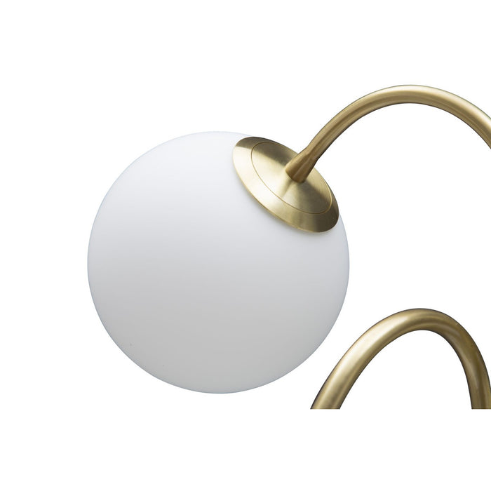 Lampada da Terra MF207, Oro, Metallo, 53x53x74 cm, Seven Design