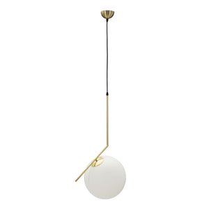 Lampada a Sospensione MF84, Bianco, Metallo, 50x30x100 cm, Seven Design