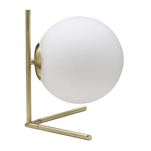 Lampada da Tavolo MF150, Oro, Metallo, 25x25x27 cm, Seven Design