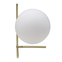 Lampada da Tavolo MF150, Oro, Metallo, 25x25x27 cm, Seven Design