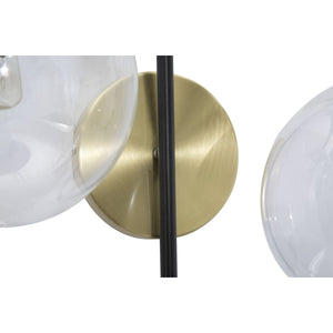 Lampada a Parete MF55, Nero, Metallo, 36x24x45 cm, Seven Design