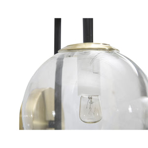 Lampada a Parete MF55, Nero, Metallo, 36x24x45 cm, Seven Design