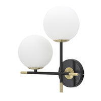 Lampada a Parete MF56, Nero, Metallo, 30x17x35 cm, Seven Design