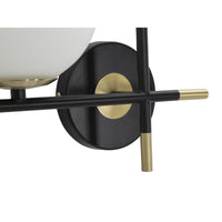 Lampada a Parete MF56, Nero, Metallo, 30x17x35 cm, Seven Design