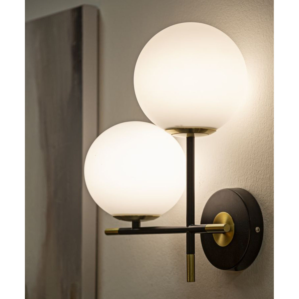 Lampada a Parete MF56, Nero, Metallo, 30x17x35 cm, Seven Design