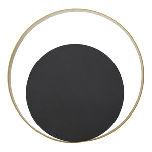 Lampada a Parete MF46, Nero, Metallo, 25x8x25 cm, Seven Design