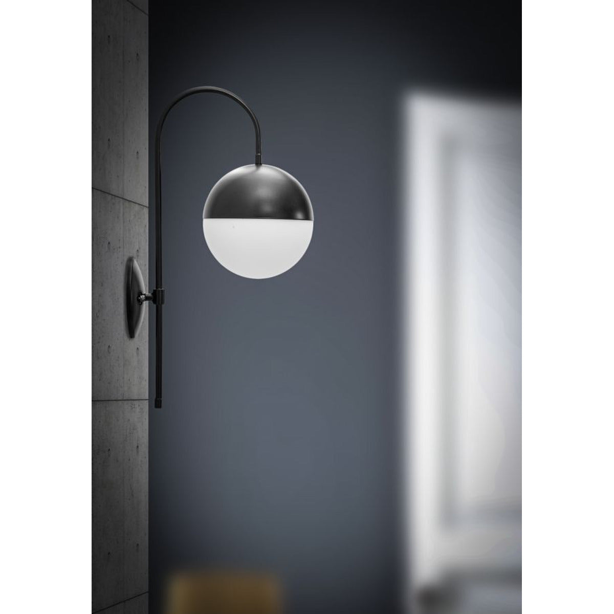 Lampada a Parete MF50, Nero, Metallo, 19x31x51 cm, Seven Design