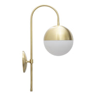 Lampada a Parete MF51, Oro, Metallo, 19x31x51 cm, Seven Design