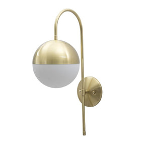 Lampada a Parete MF51, Oro, Metallo, 19x31x51 cm, Seven Design