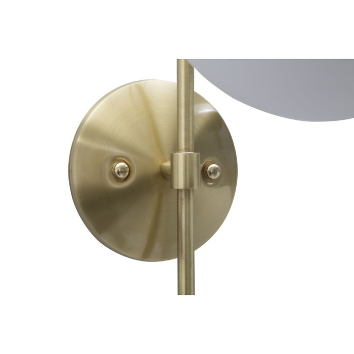 Lampada a Parete MF51, Oro, Metallo, 19x31x51 cm, Seven Design