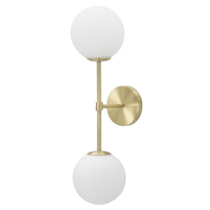 Lampada a Parete MF53, Oro, Metallo, 15x21x55 cm, Seven Design