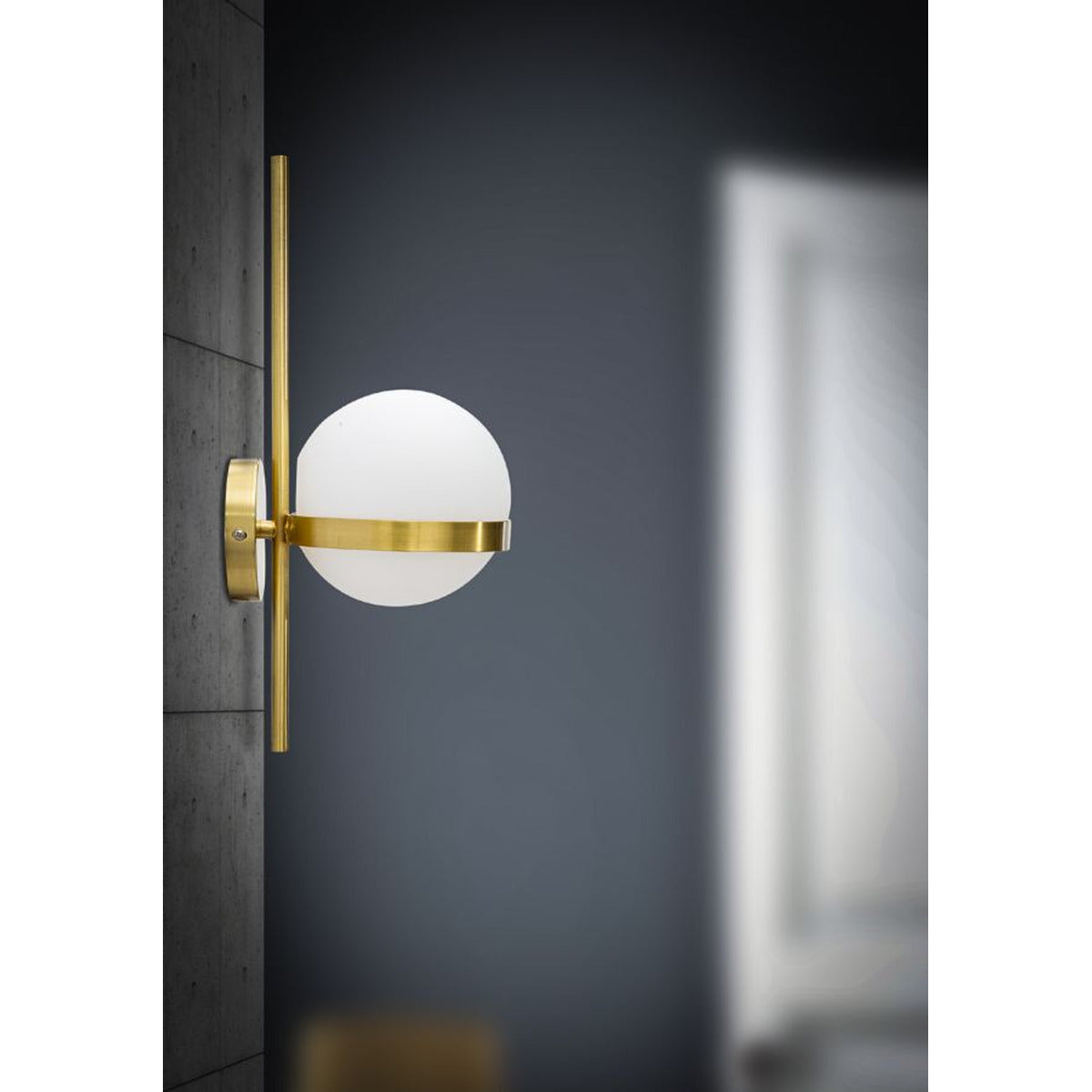 Lampada a Parete MF54, Oro, Metallo, 15x20x40 cm, Seven Design