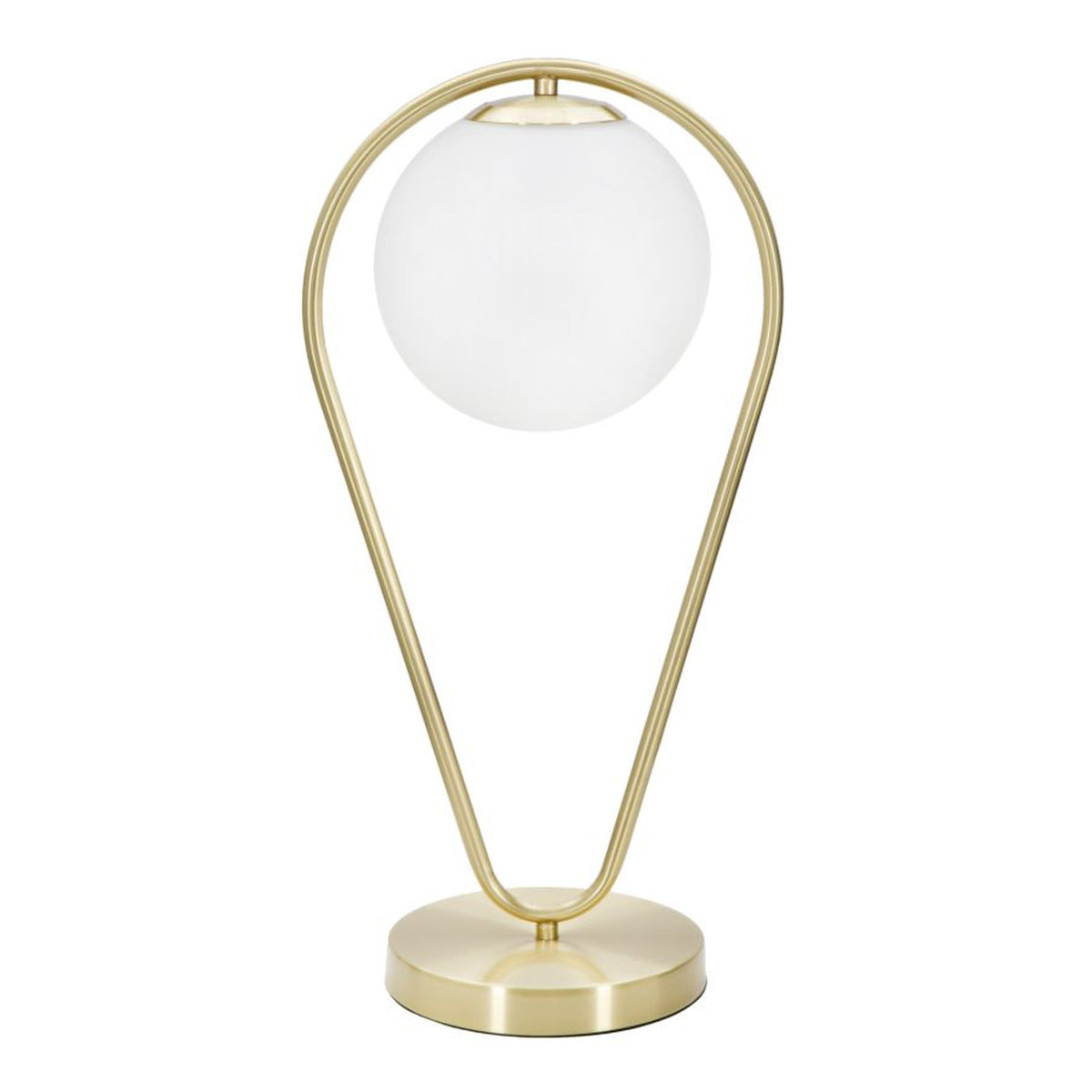 Lampada da Tavolo MF147, Oro, Metallo, 25x18x50 cm, Seven Design
