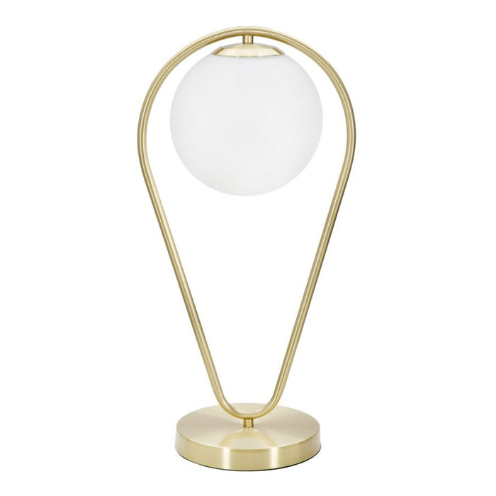 Lampada da Tavolo MF147, Oro, Metallo, 25x18x50 cm, Seven Design