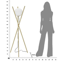 Lampada da Terra MF200, Oro, Metallo, 55x55x155 cm, Seven Design