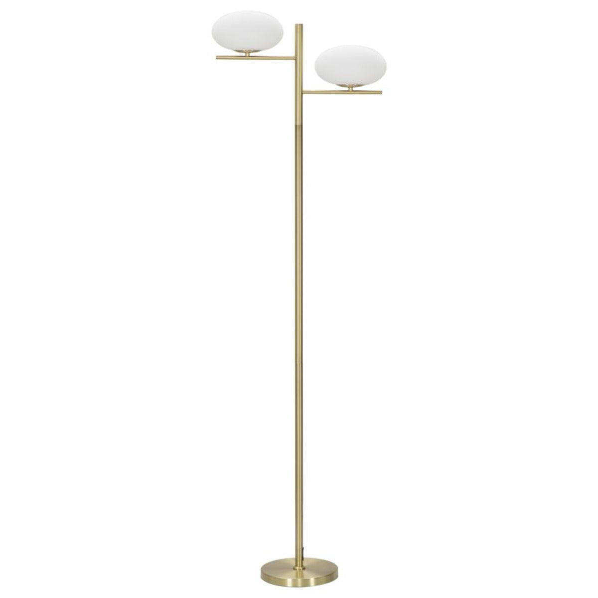 Lampada da Terra MF202, Oro, Metallo, 51x24x180 cm, Seven Design