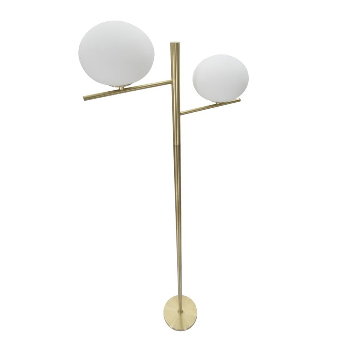 Lampada da Terra MF202, Oro, Metallo, 51x24x180 cm, Seven Design