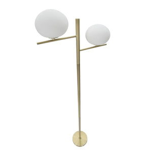 Lampada da Terra MF202, Oro, Metallo, 51x24x180 cm, Seven Design