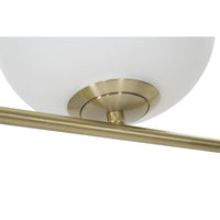 Lampada da Terra MF202, Oro, Metallo, 51x24x180 cm, Seven Design