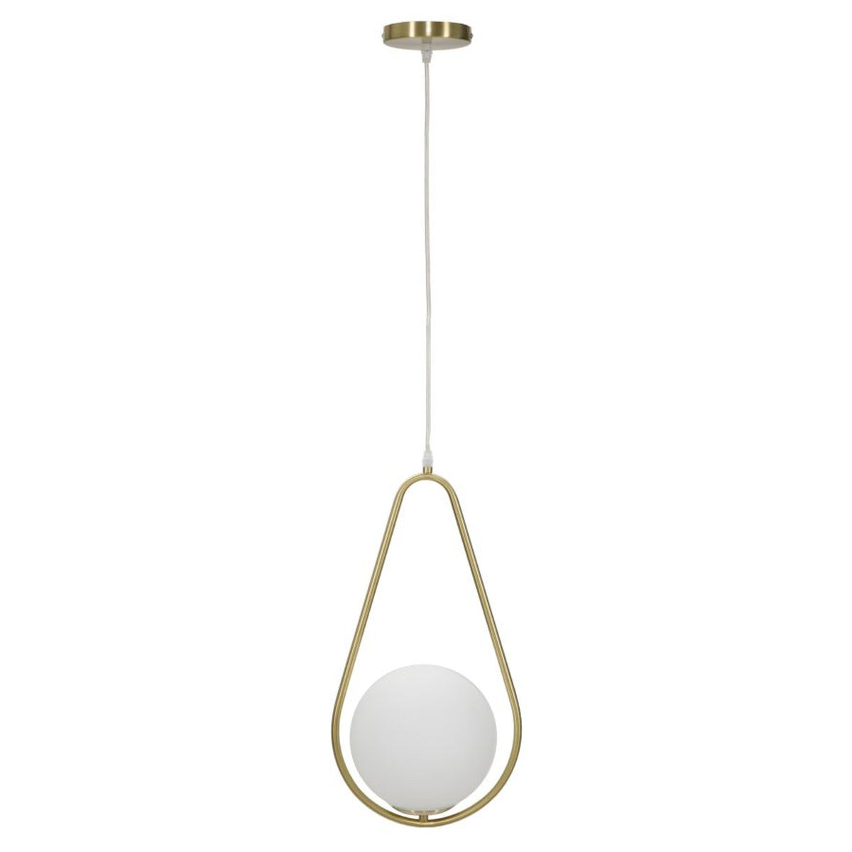 Lampada a Sospensione MF81, Oro, Metallo, 24x20x46 cm, Seven Design