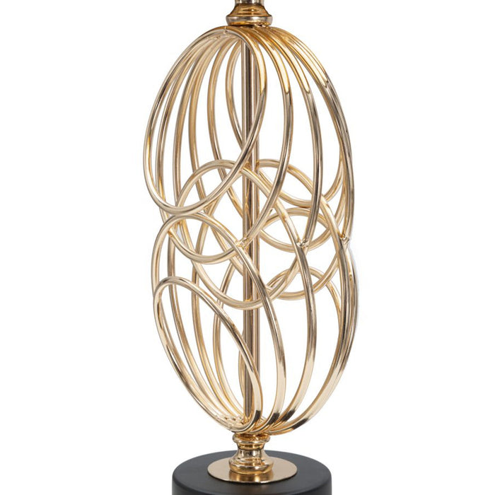 Lampada da Tavolo MF135, Nero, Metallo, 20x20x58,5 cm, Seven Design