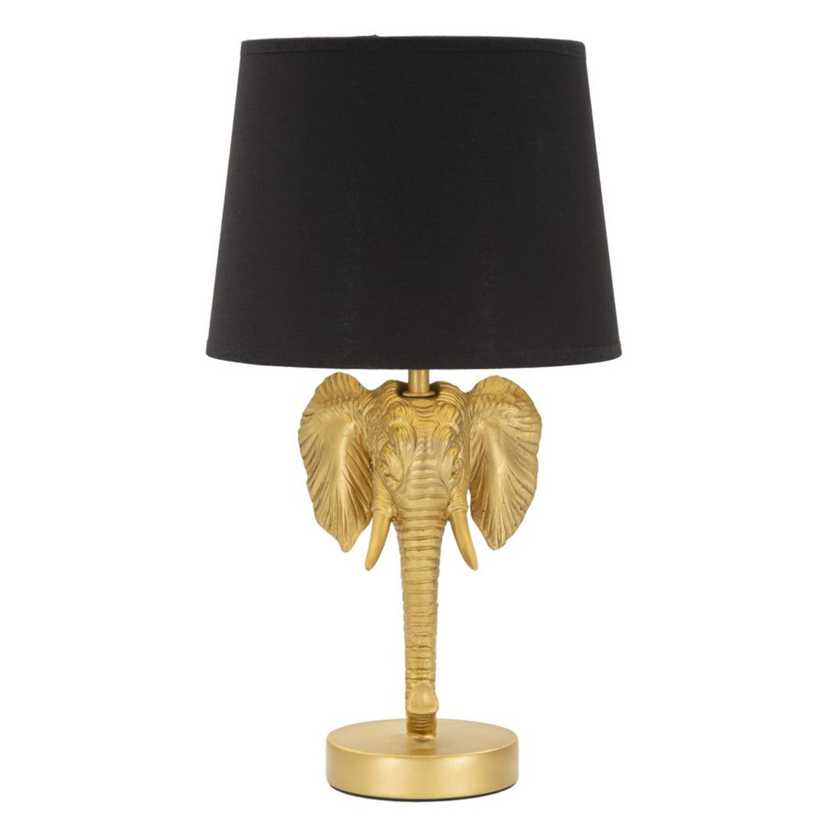 Lampada da Tavolo Elefante 1, Nero, Poliresina, 25x25x43 cm, Seven Design