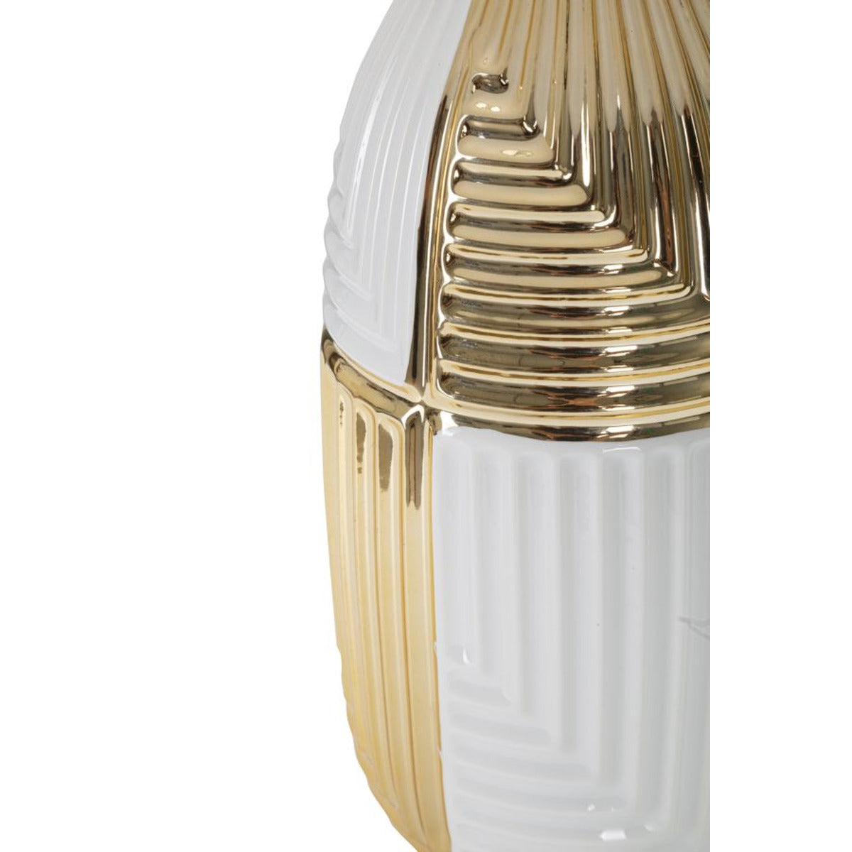 Lampada da Tavolo MF90, Bianco, Ceramica, 33x33x54 cm, Seven Design