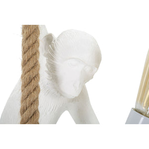 Lampada a Sospensione Scimmia, Bianco, Poliresina, 27x32x60 cm, Seven Design